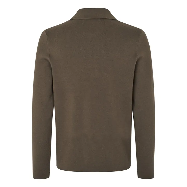 Polo Guna Demi Zip | Marron- Image produit n°3