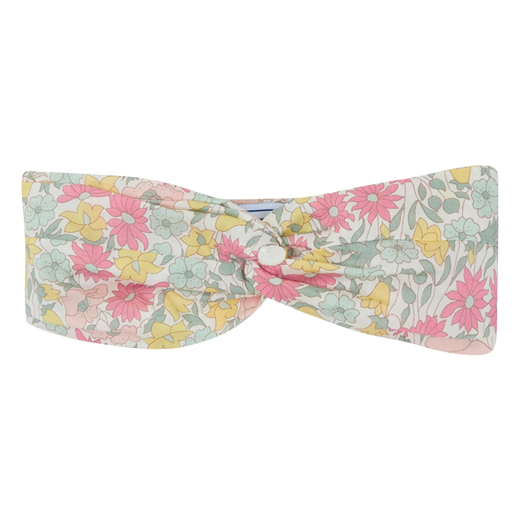 Tartine Et Chocolat Yellow Flowered Bow Headband