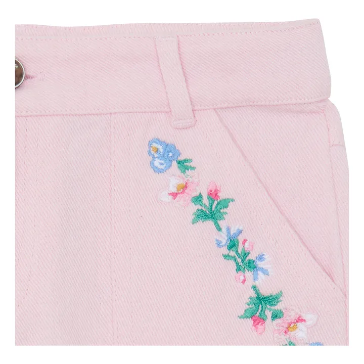 Pantalón con bolsillos bordados | Rosa empolvado- Imagen del producto n°3