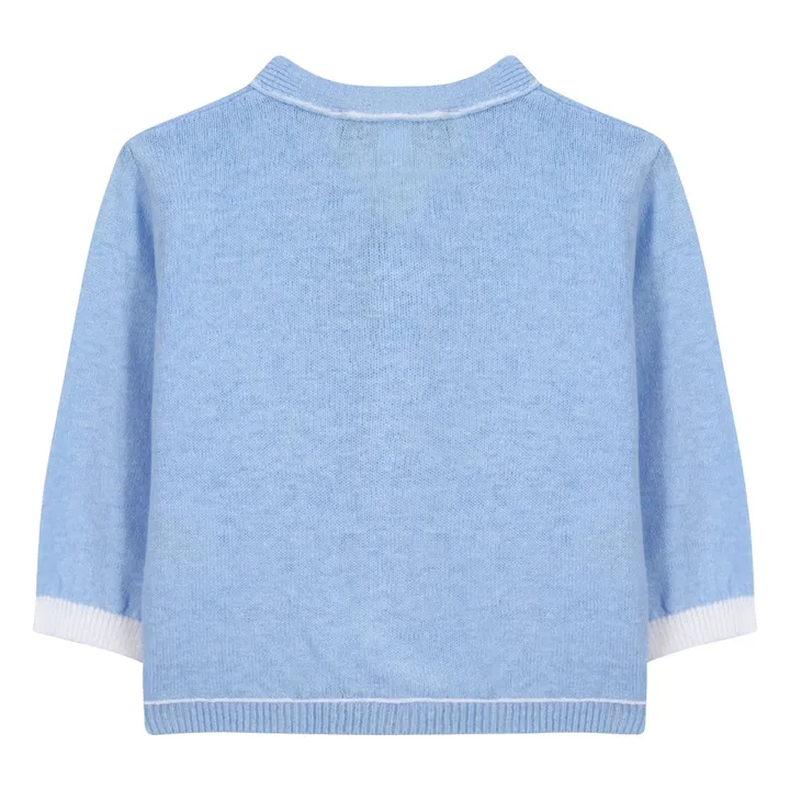 Cardigan Bolsillos | Azul Cielo- Imagen del producto n°2