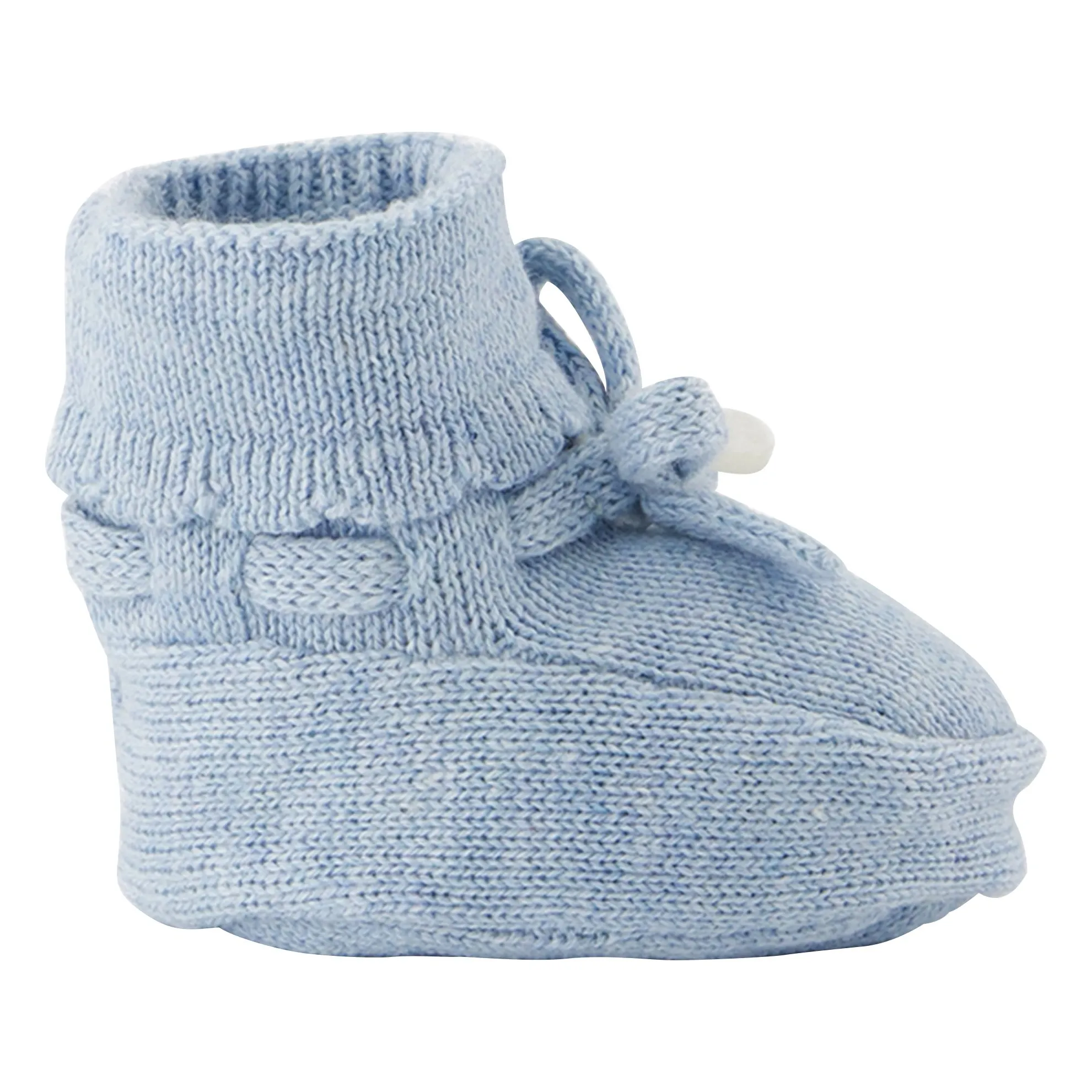 Tartine Et Chocolat Blue Chinés Knotted Slippers