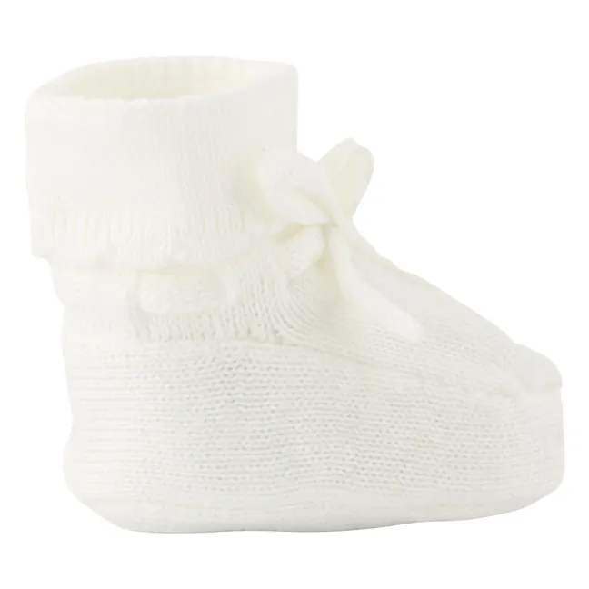 Chaussons Nœuds | Ecru