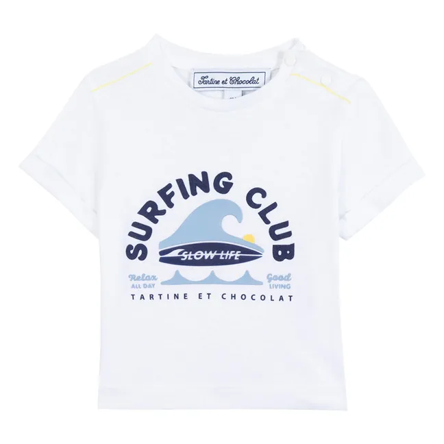 Surfing Club Bébé T-shirt | White