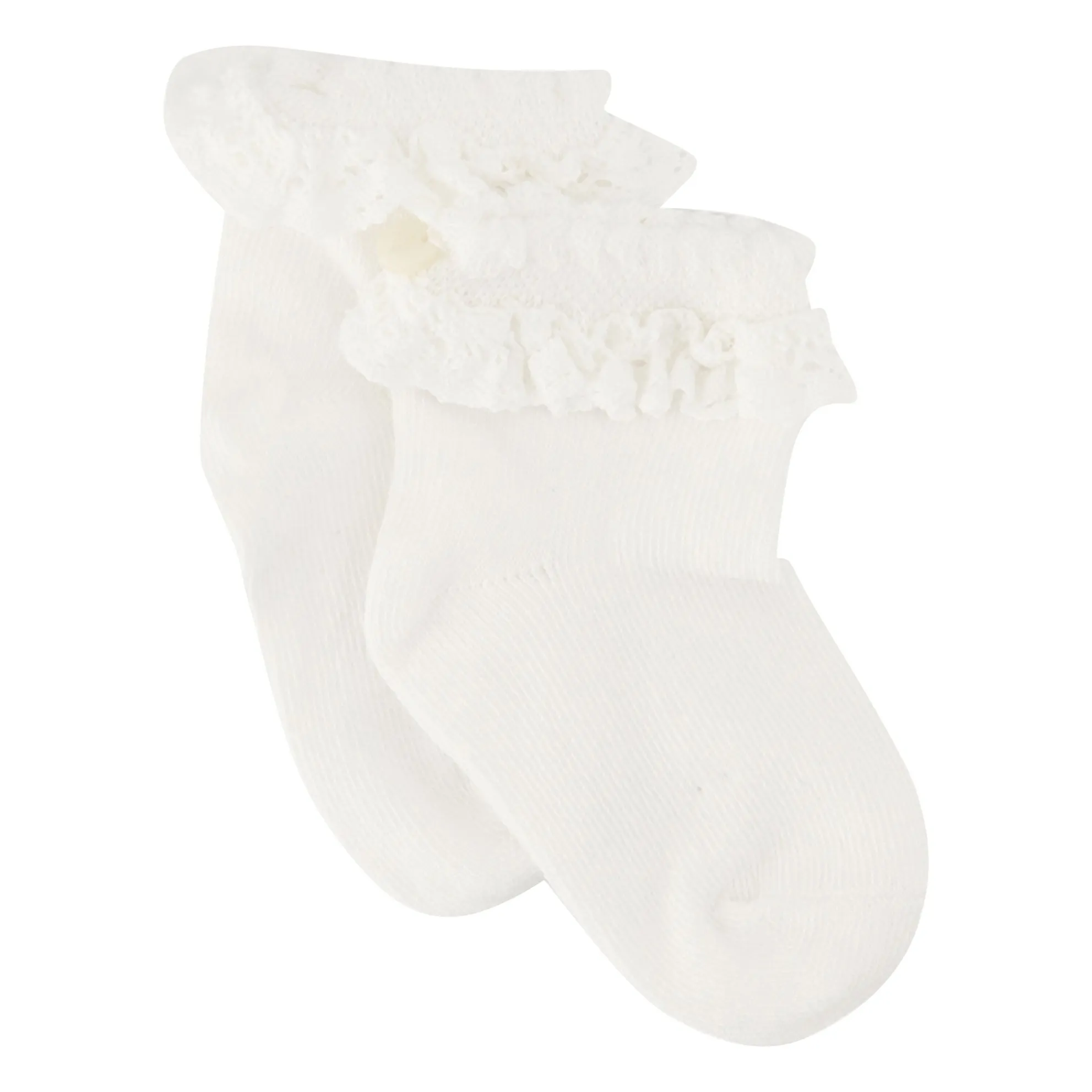 Tartine Et Chocolat Girls White Flying Socks