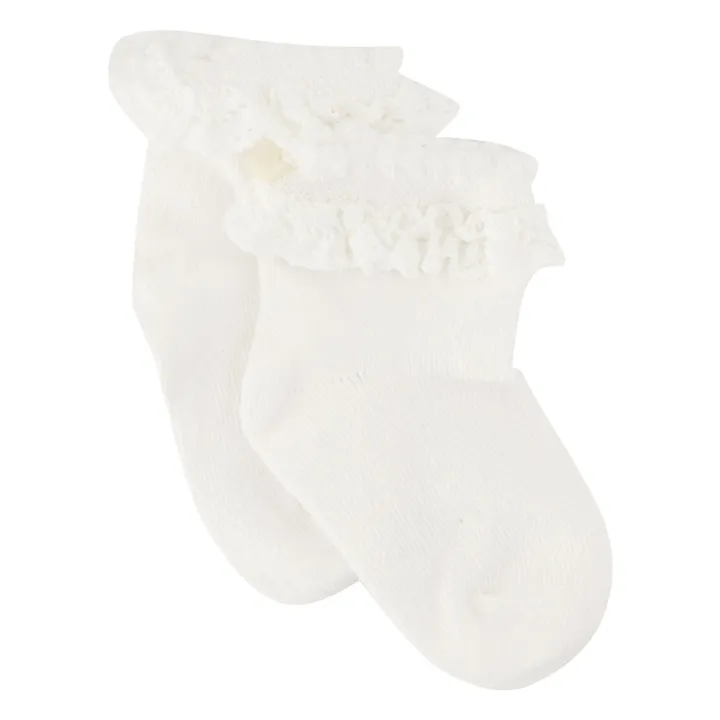 Chaussettes Volants | Blanc- Image produit n°0