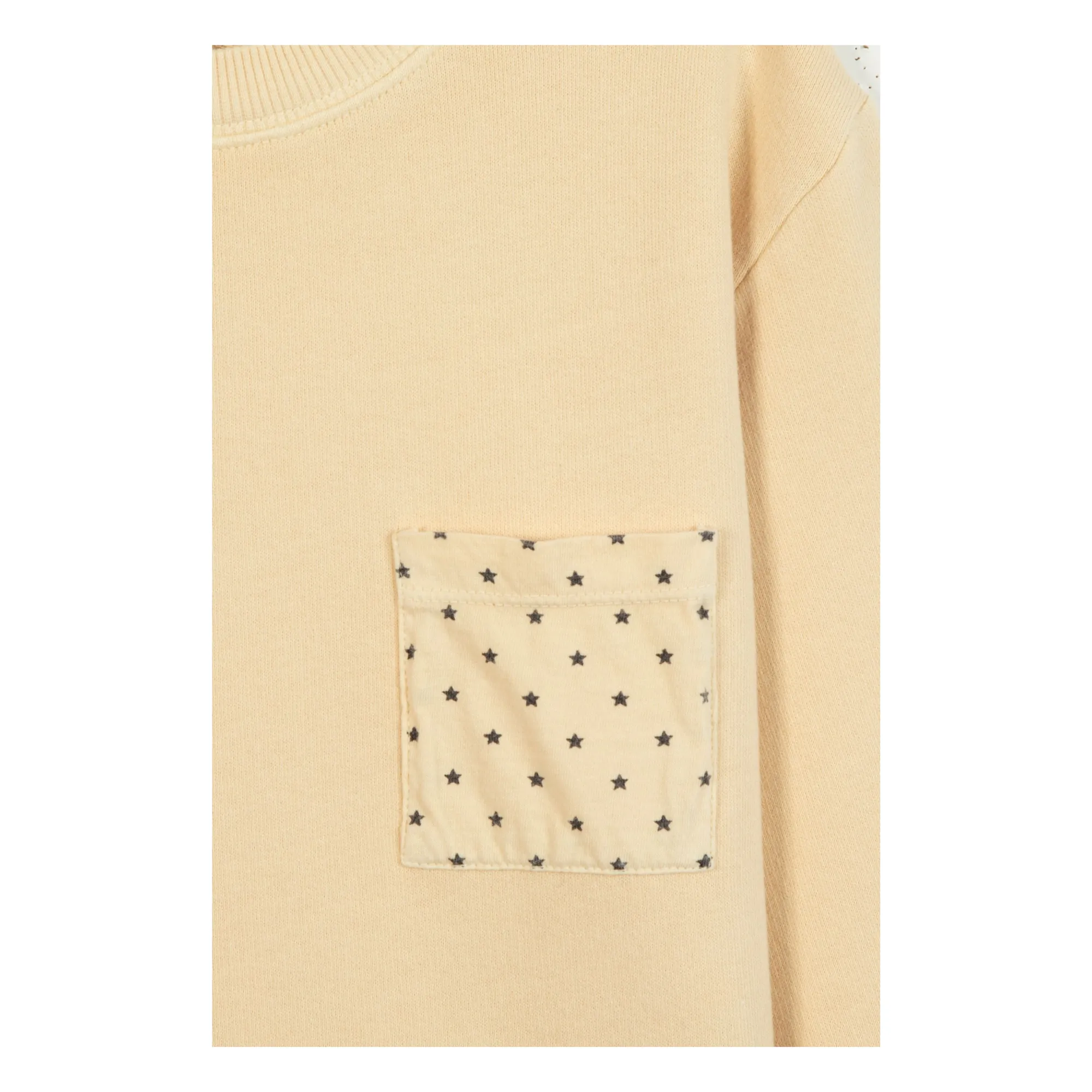 Sweat Poche Etoiles Narciss | Vanille- Image produit n°1