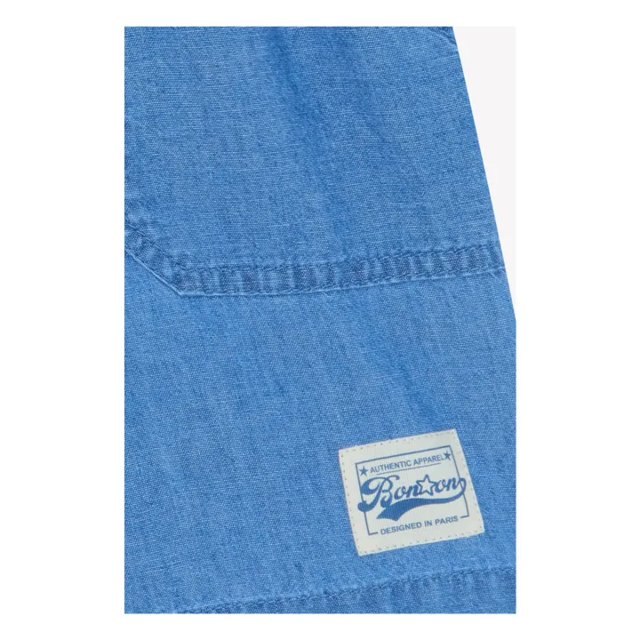 Short Naples Chambray | Bleu jean- Image produit n°0