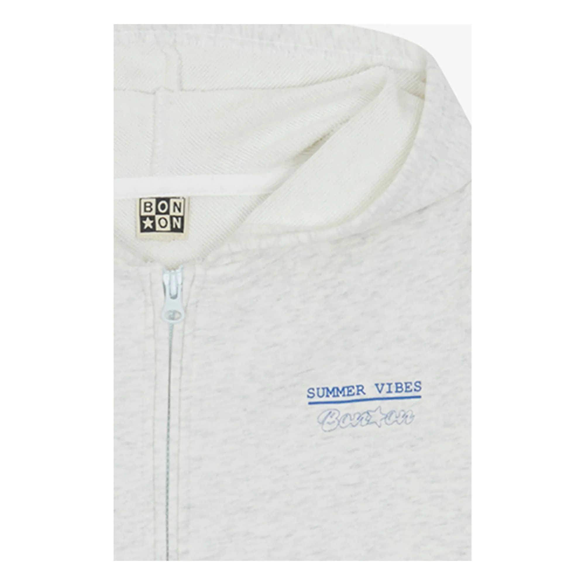 Sweat Capuche Chiné St Lu Dayoff | Gris- Image produit n°2