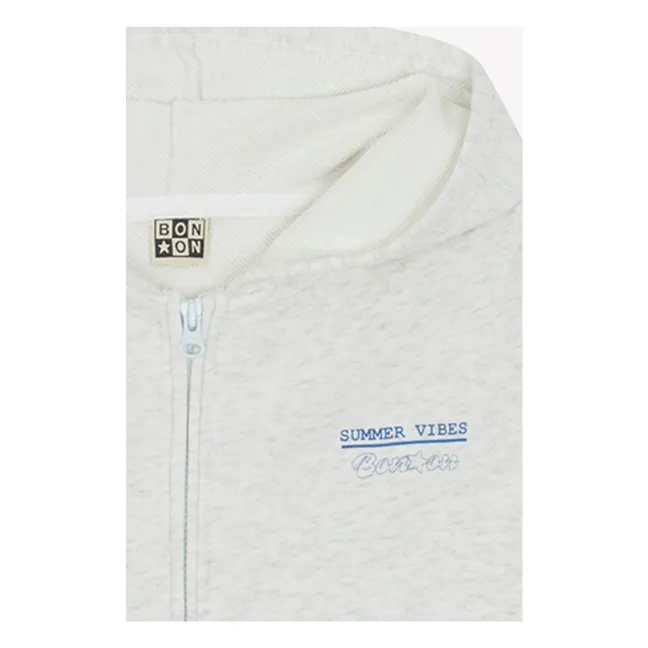 Sweat Capuche Chiné St Lu Dayoff | Gris