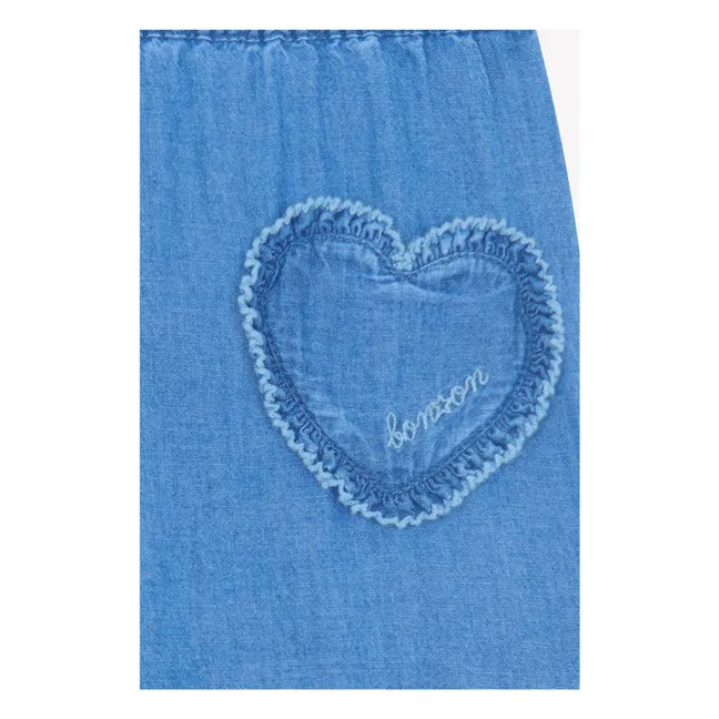 Jean Poches Cœur Buck | Bleu