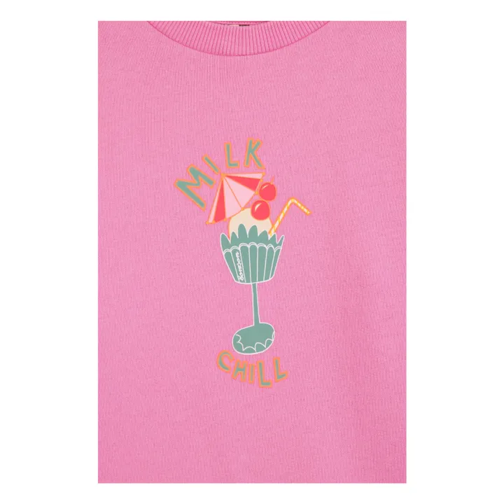 Nolwen Chill sweatshirt | Candy pink- Product image n°1