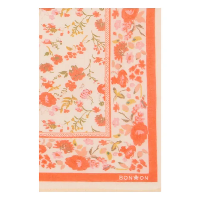 Foulindienne Fleuri Scarf | Red