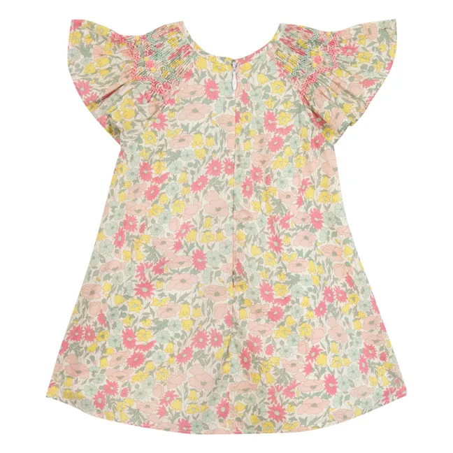 Vestido con estampado de flores | Amarillo