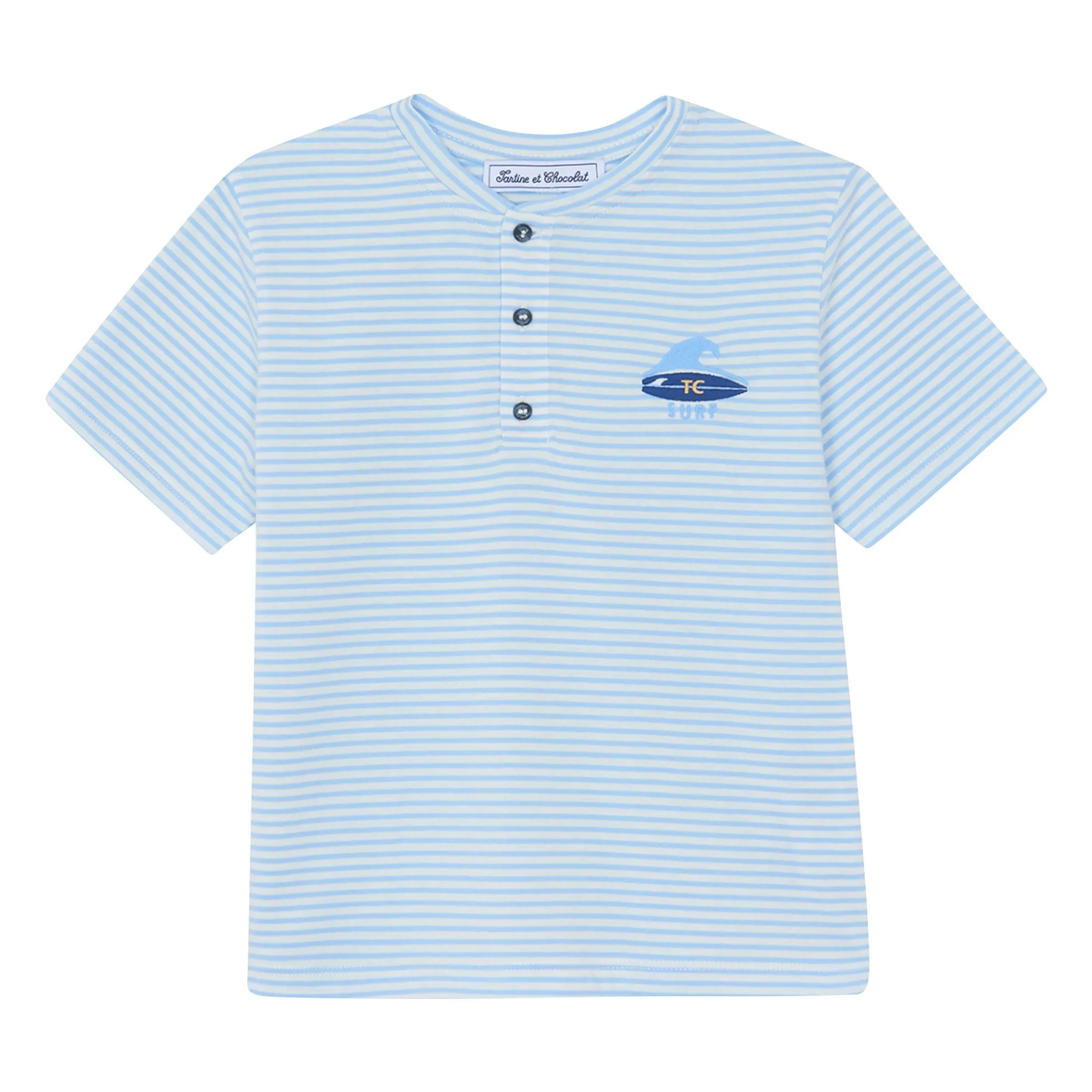 Tartine Et Chocolat Light Blue Surf T-Shirt