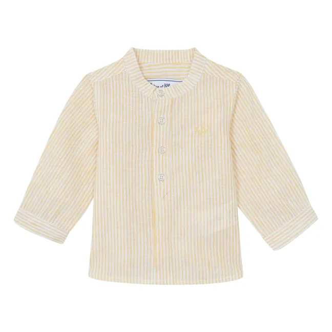Camisa de lino a rayas | Soleil