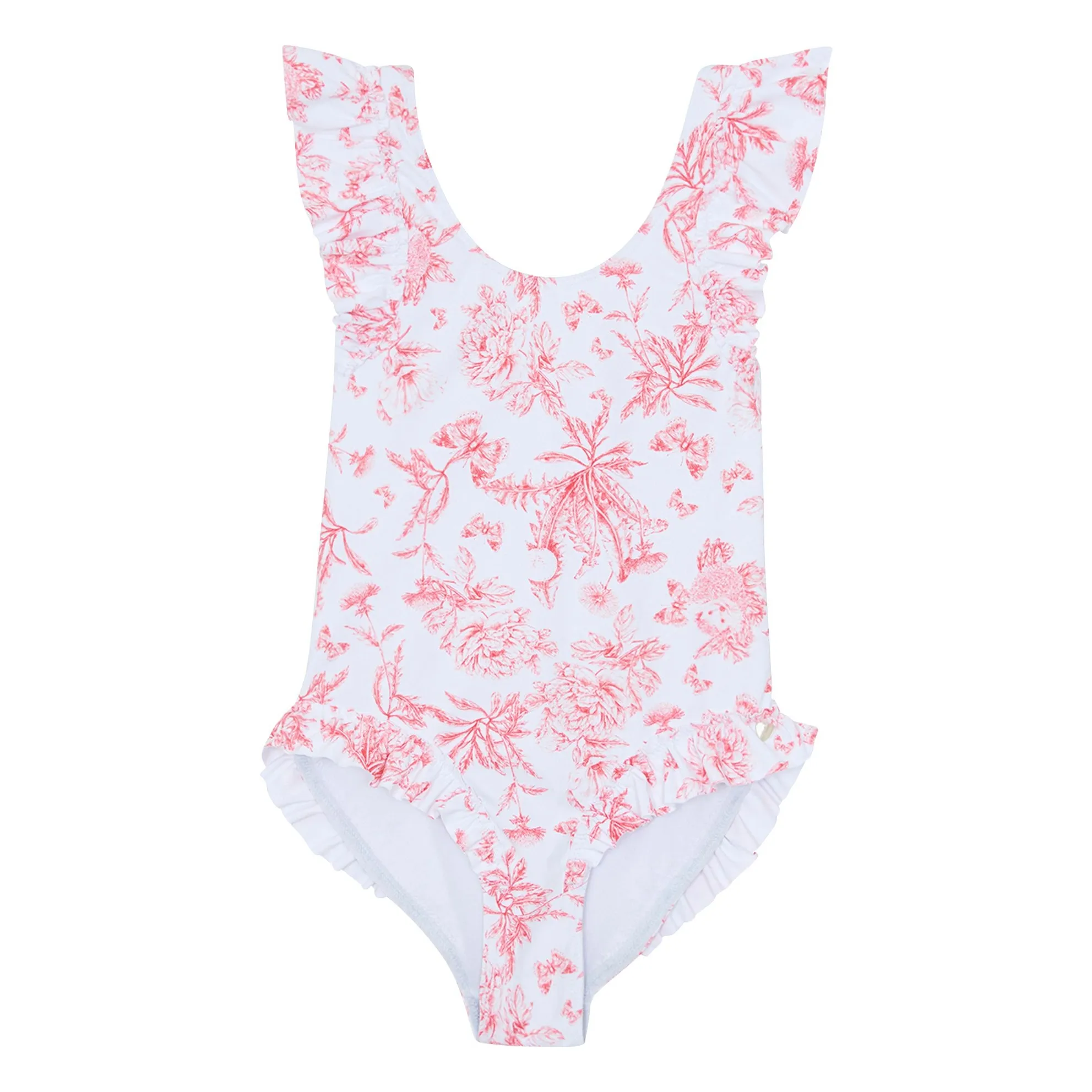 Tartine Et Chocolat White Maillot De Bain Volants Fleuri