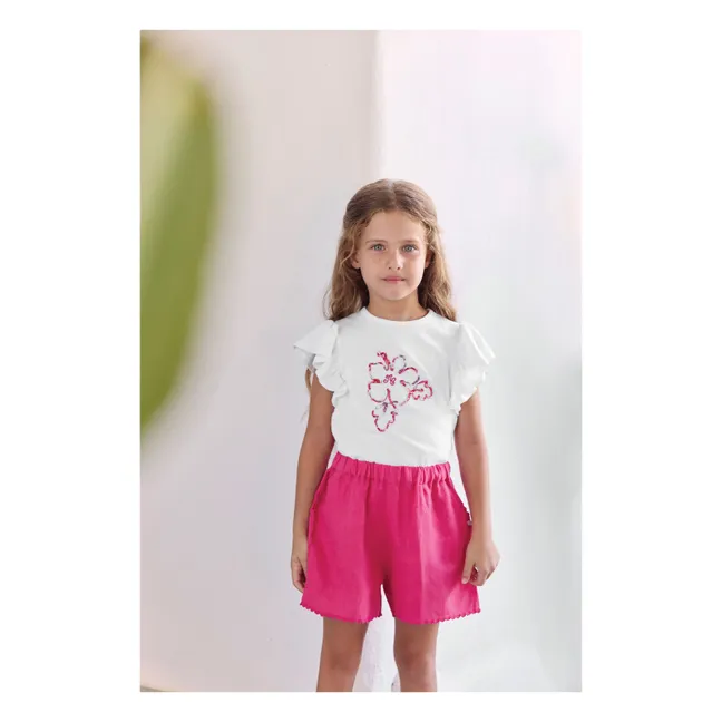 Pantalones cortos de festón | Malva