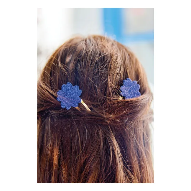 Lote de 2 barritas de purpurina Hibiscus | Azul Rey