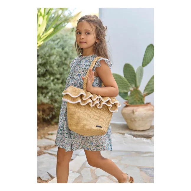 Basket Raffia ruffles | Natural
