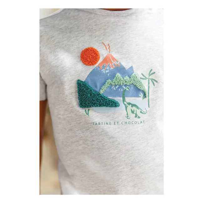 Camiseta Volcán Moteado para bebé | Gris