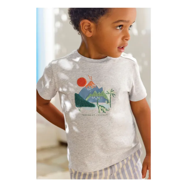 T-shirt Chiné Volcan Bébé | Gris