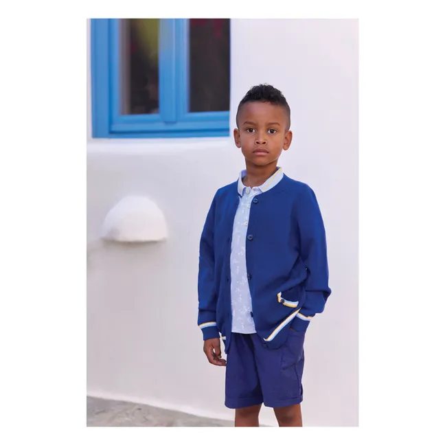 Short Poches | Bleu indigo