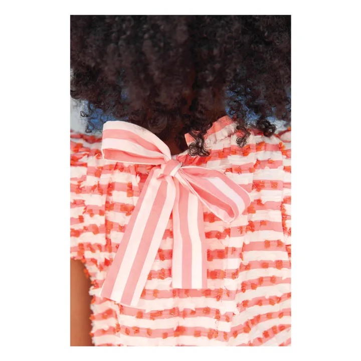 Vestido de rayas sin mangas | Blanco- Imagen del producto n°7