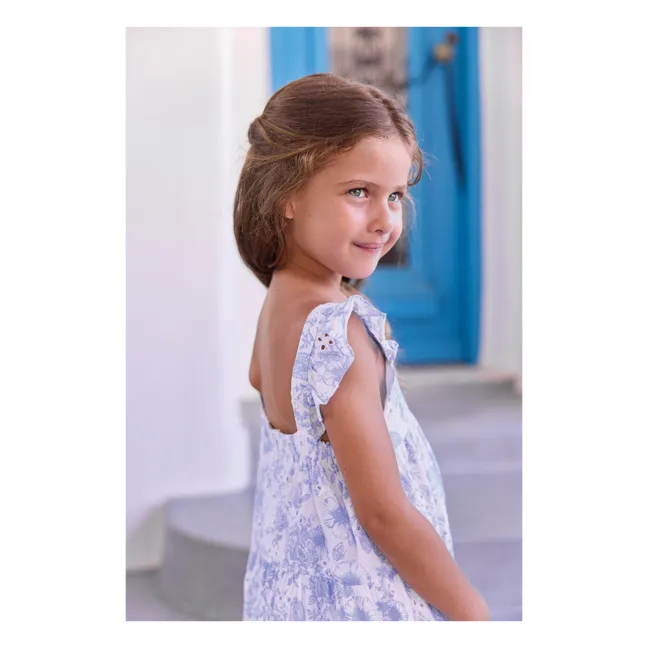 Robe Brodée Fleurie | Blanc