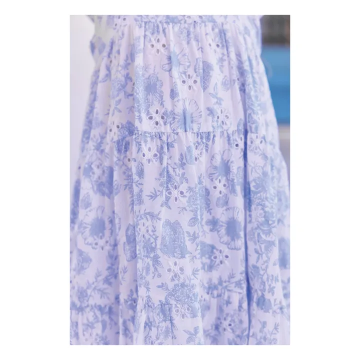 Vestido floral bordado | Blanco- Imagen del producto n°6