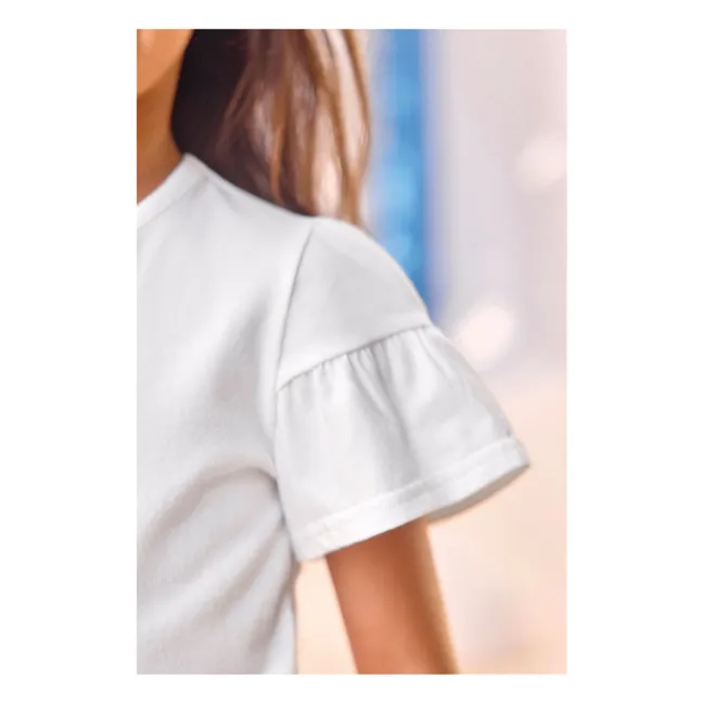 T-shirt Perles Bouquet de Fleurs | Jaune