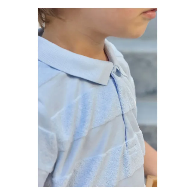 Ensemble Polo et Short Eponge | Bleu ciel