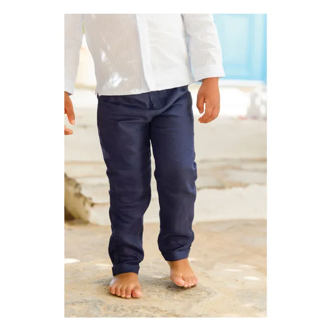 Pocket pants | Indigo blue