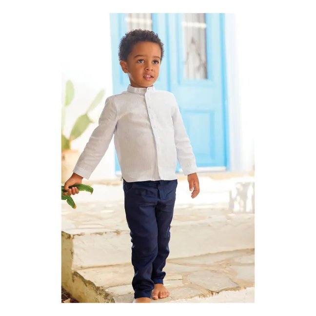 Pantalon Poche | Bleu de mer