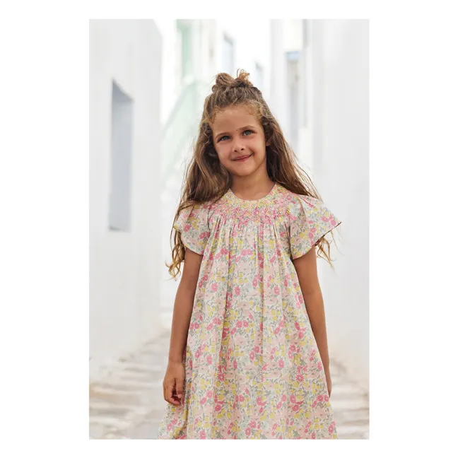 Robe Smockée Liberty | Jaune