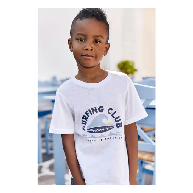 T-shirt Surfing Club | Blanc