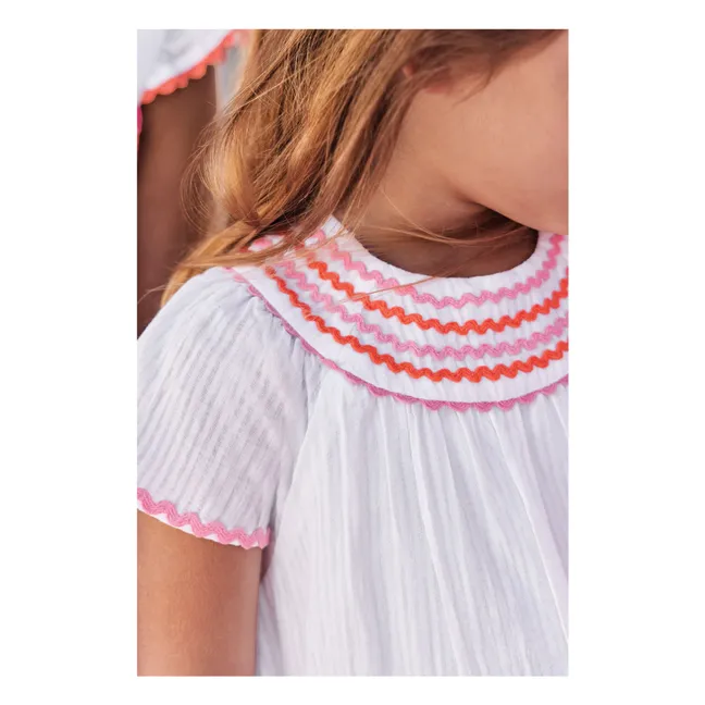 Vestido Wave Smocked | Blanco