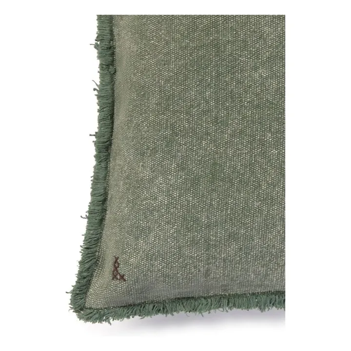 Coussin rectangulaire Stonewashed | Vert foncé- Image produit n°4