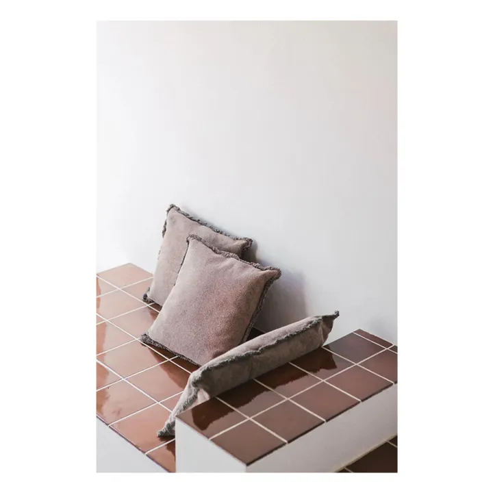 Coussin rectangulaire Stonewashed | Rose- Image produit n°1