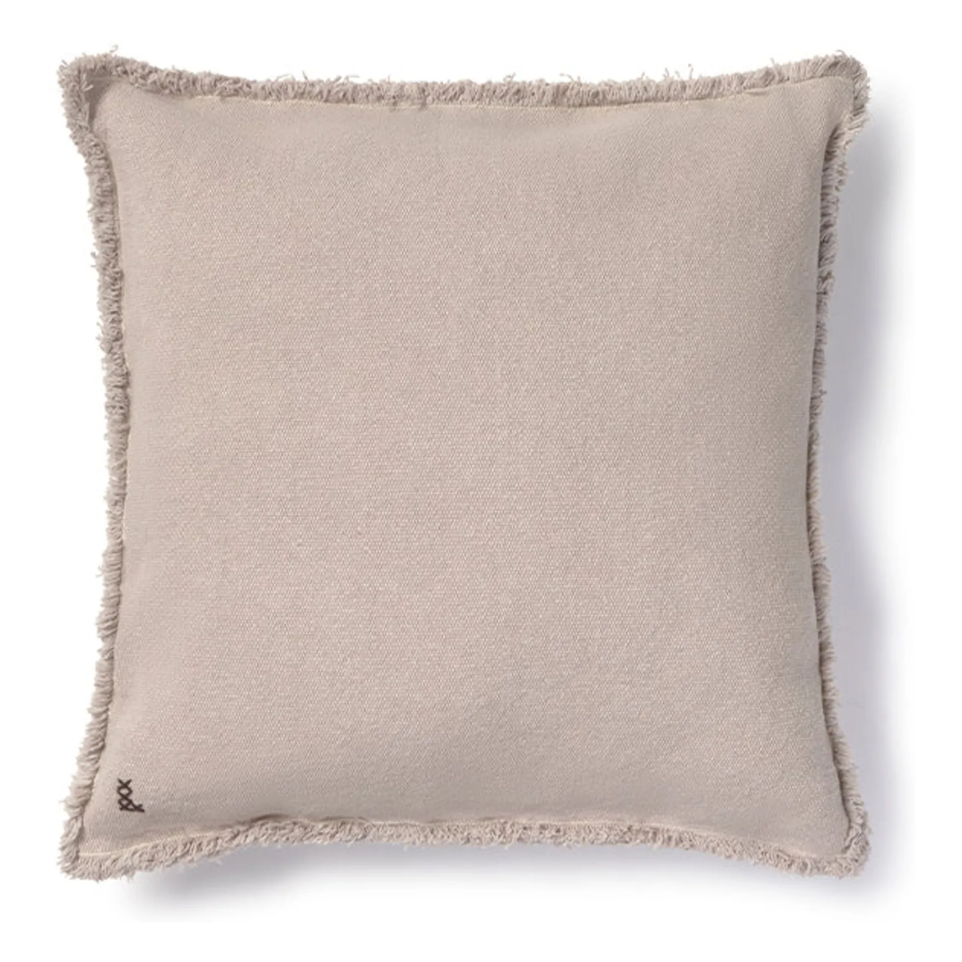 Lorena Canals Pearl Grey Stonewashed Square Cushion