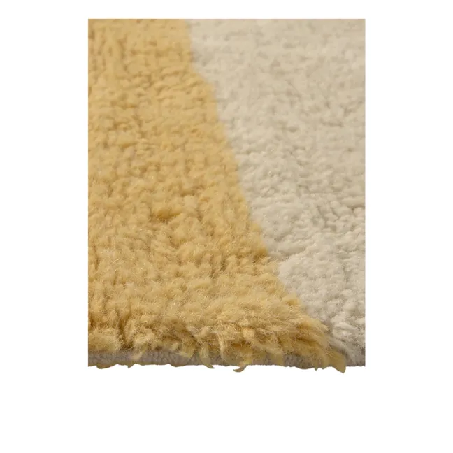 Wool runner carpet Chroma | Coral