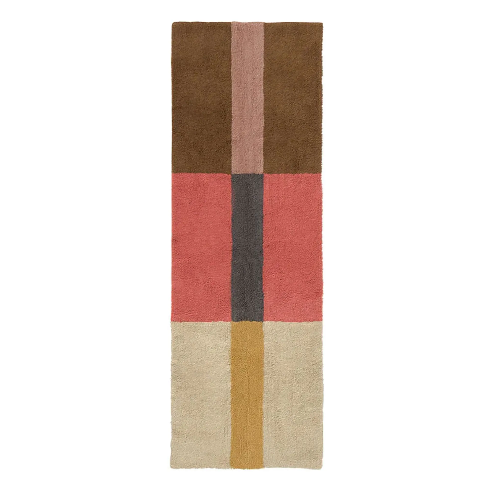 Lorena Canals Coral Wool Runner Carpet Chroma