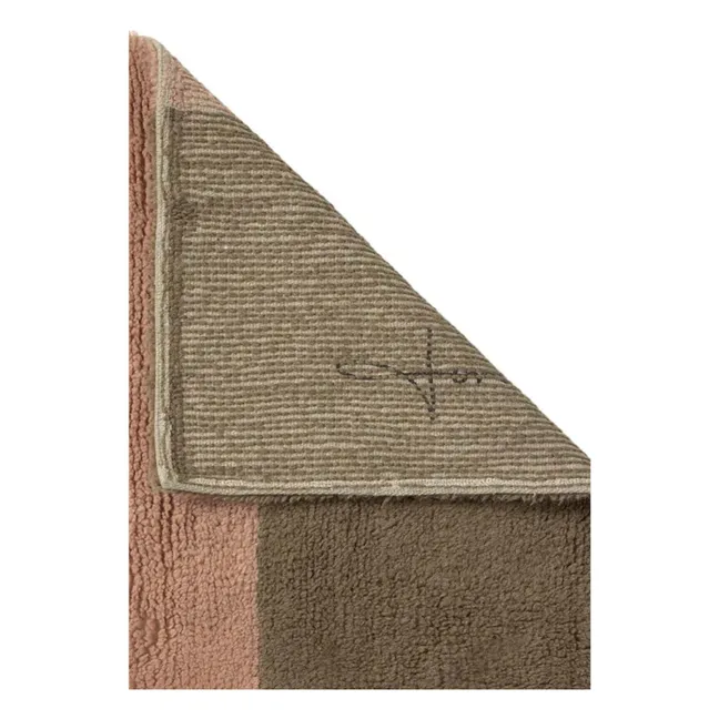 Wool runner carpet Chroma | Green