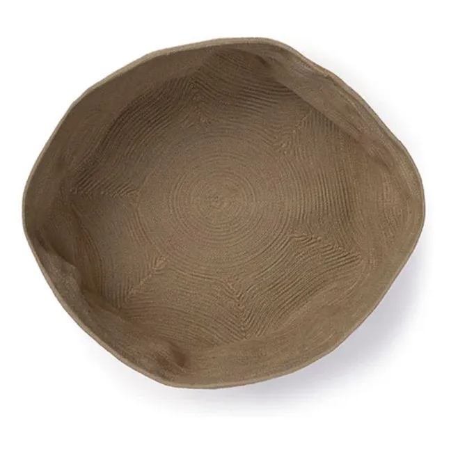 Stonewashed storage basket | Brown