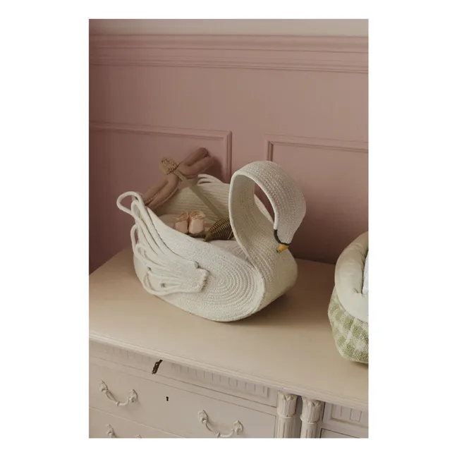 Panier de rangement Cygne | Blanc