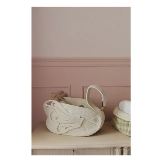 Panier de rangement Cygne | Blanc