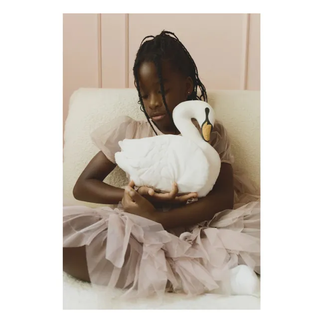 Cuscino a forma di cigno | Bianco