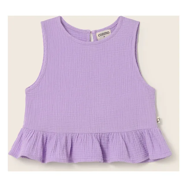 Top Blair Gaze de Coton | Lavande
