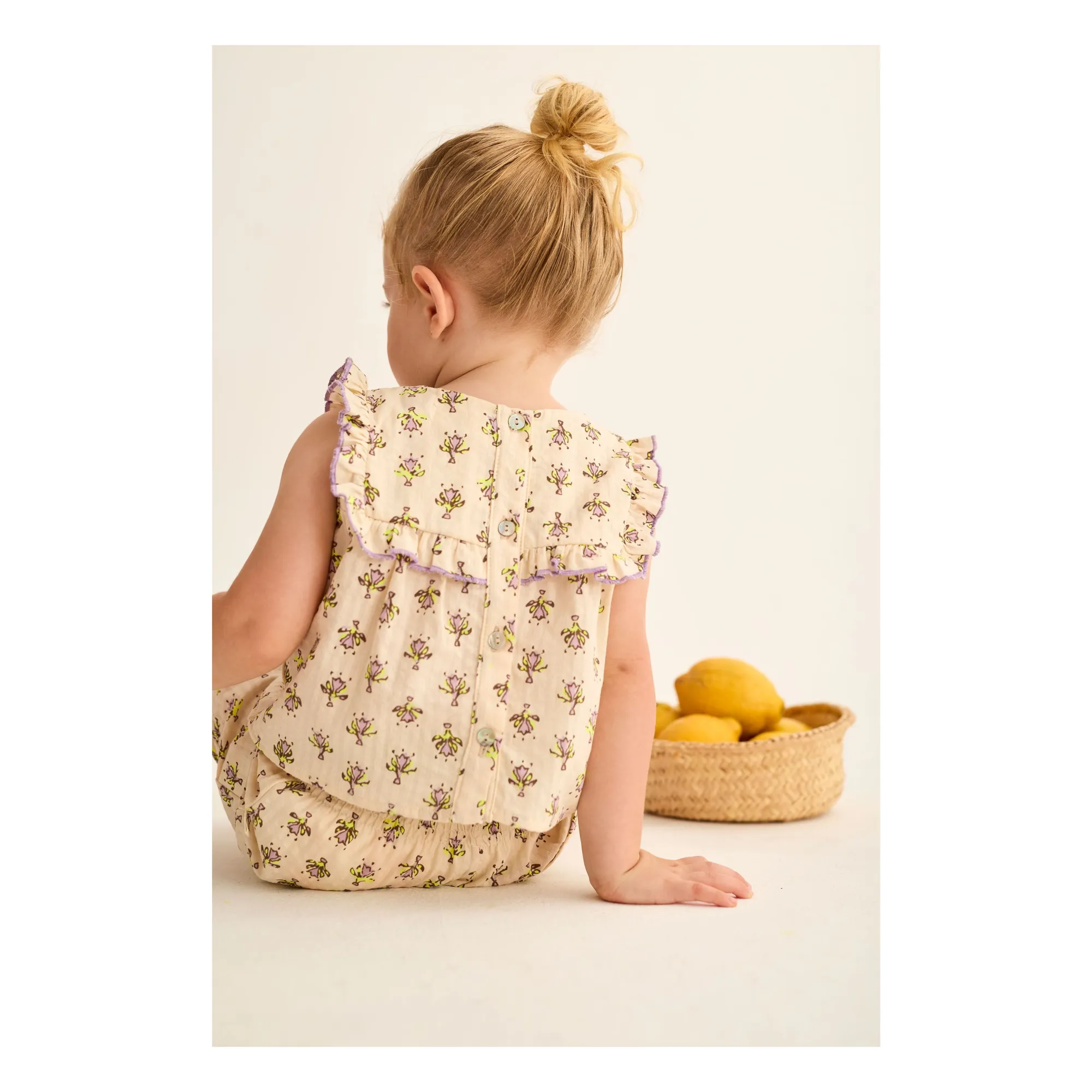 Top Ari Fleuri Coton Bio | Lavande- Image produit n°5