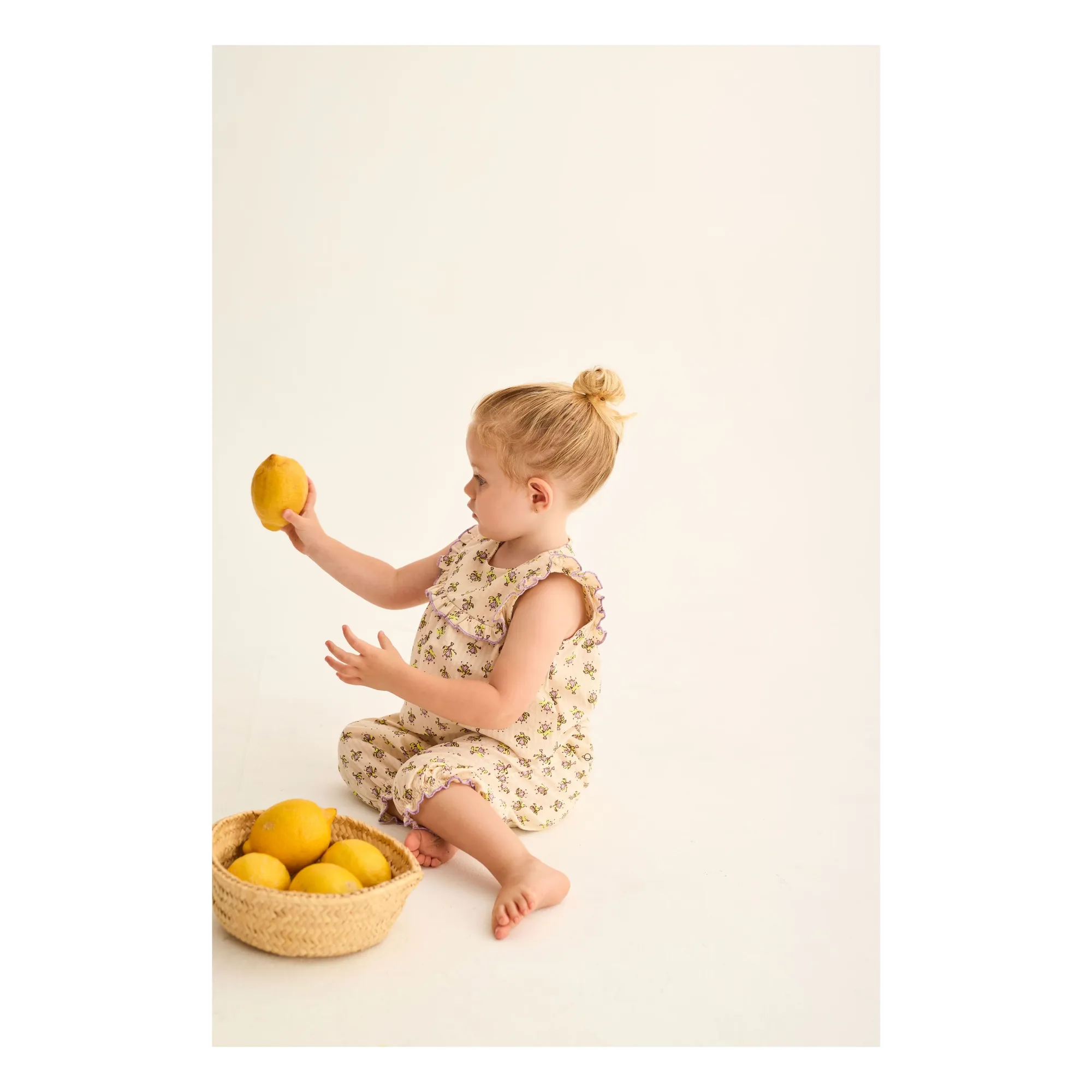 Top Ari Fleuri Coton Bio | Lavande- Image produit n°2