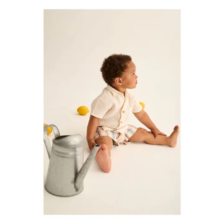 Chemise Abel Gaze de Coton | Ivoire- Image produit n°1